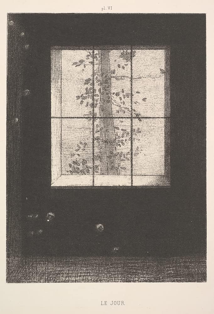 ArtDirect Day (Le Jour), from the Series, Dreams (Songes), Plate VI (1891) 7x10 UnFramed Museum Art Print Poster Ready for Framing by Odilon Redon (French, 1840-1916)