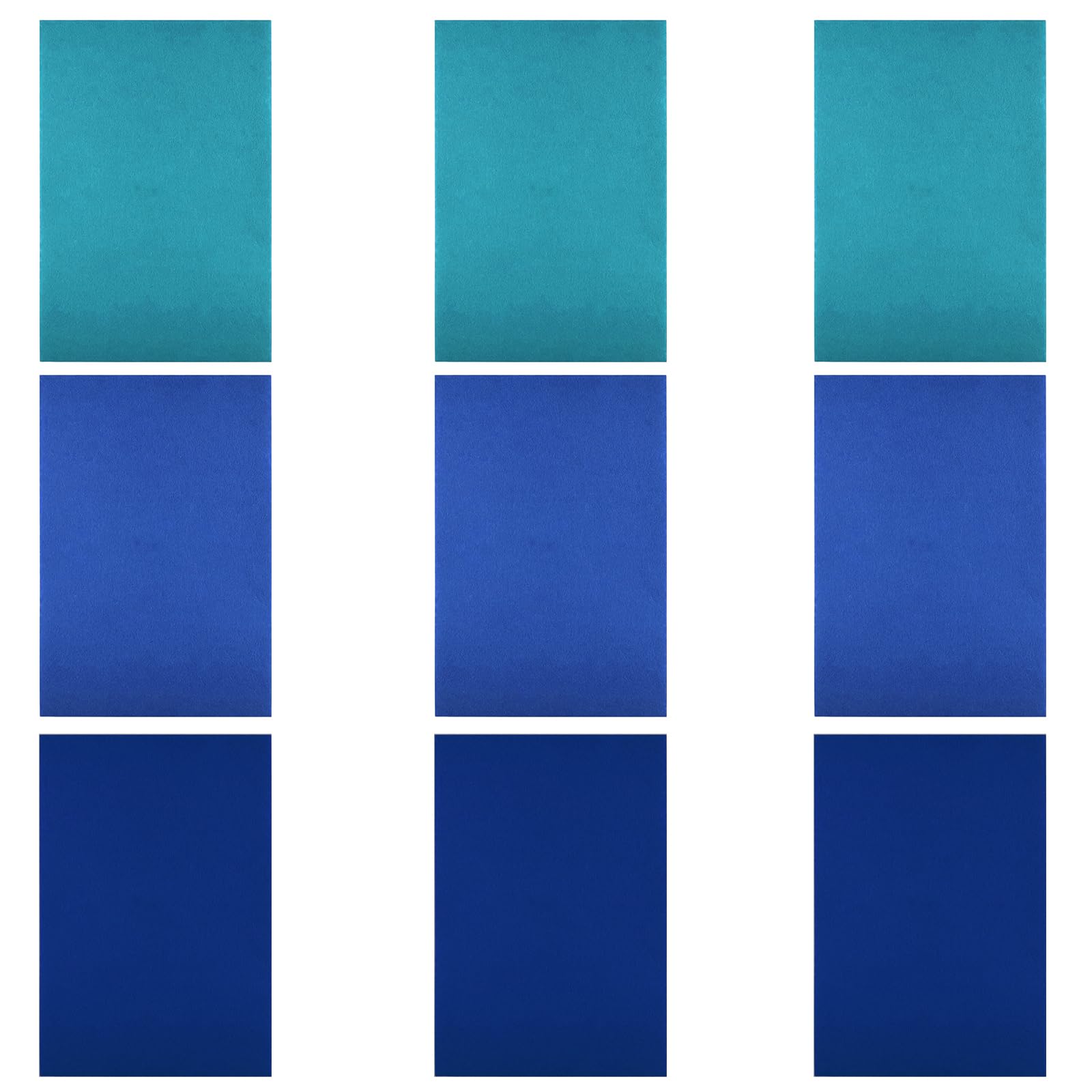 9pcs 3 Colors Fabric Sheets 20cm*30cm Non-Woven Felt Sheet,Felt Crafts Sheet for DIY Crafting Sewing,Blue/Dark Blue/Sky Blue