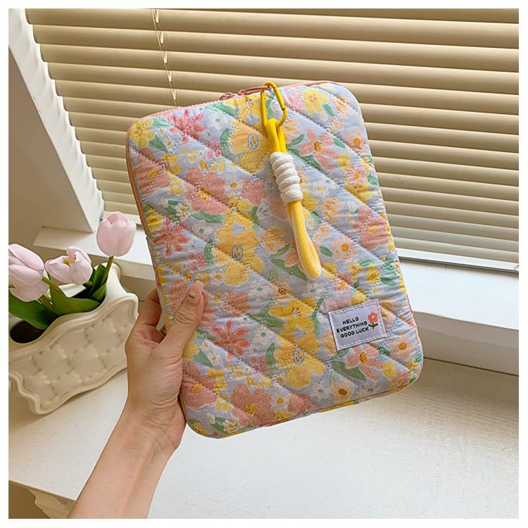 Funda acolchada floral para laptop 11-13 pulgadas miniatura 5