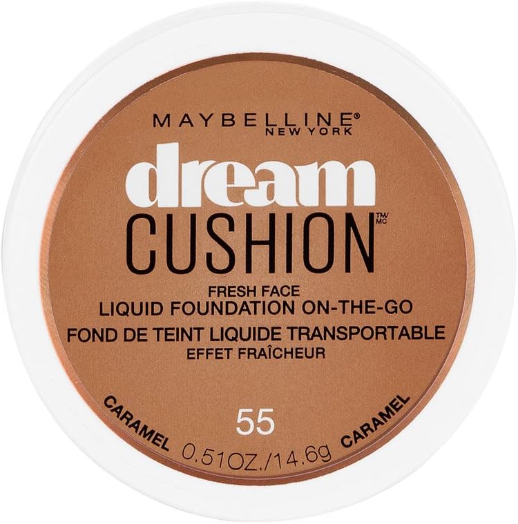 New York Dream Cushion Fresh Face Liquid Foundation, Caramel, 0.51 Ounce