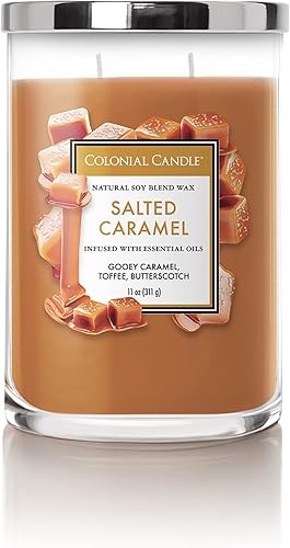 Vista 150 de Colonial Candle Vela perfumada en frasco, cilindros clásicos, brillo navideño, 2 mechas, 19 onzas, morado