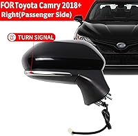 Vista 2 de Marretoo Conjunto de espejo lateral para Toyota Camry lado del pasajero 2024 2018 2019 2020 2021 2022 2023 2024 Eléctrico Calefactado Señal