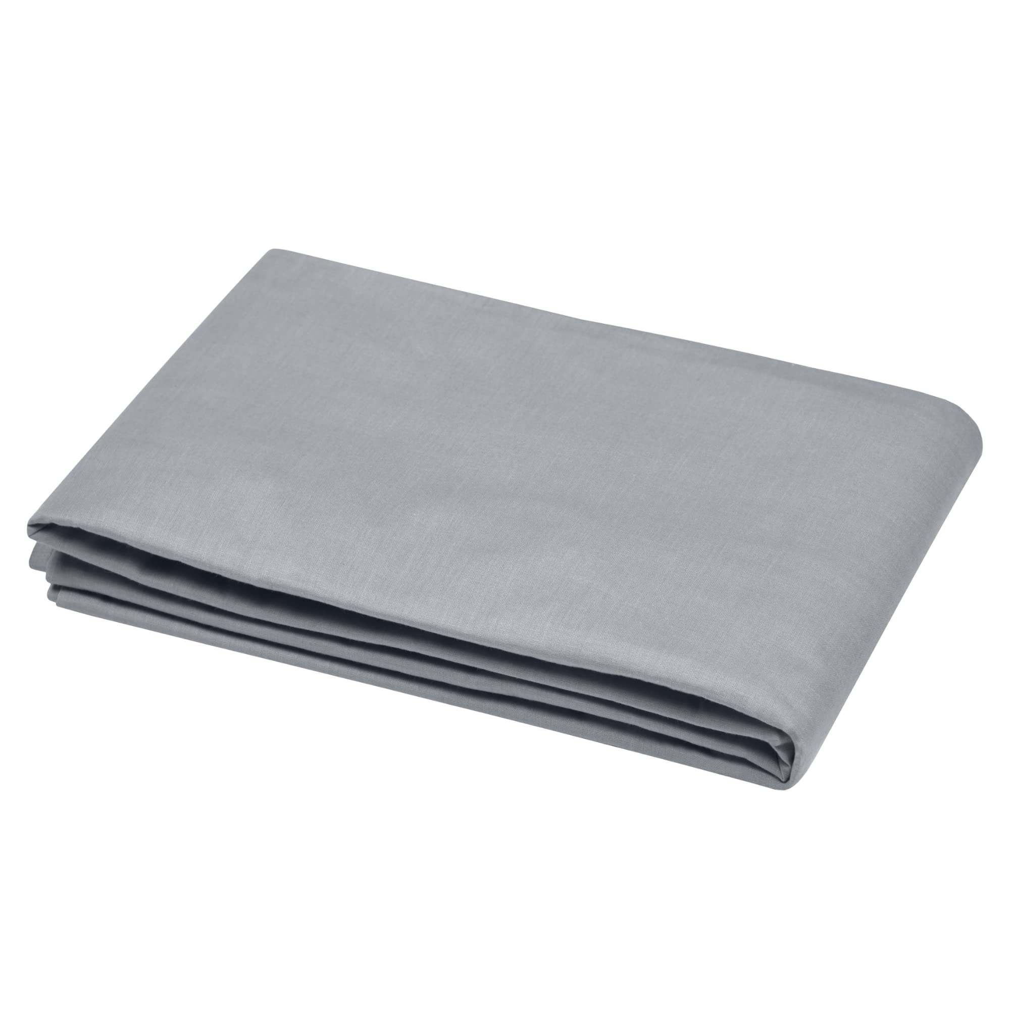 Lovely Casa - Flat sheet – Size 240 x 300 cm – 100% Oeko-Tex certified cotton – Mouse colour – Eden model – Bed linen for home – Soft and comfortable for a cosy nest