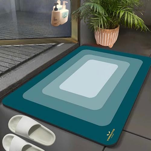 Miniatura 1 de Vorgato Luxury -Alfombras de baño finas para debajo de la puerta - Alfombra de ducha antideslizante - Alfombra de baño de secado rápido - Tapetes de