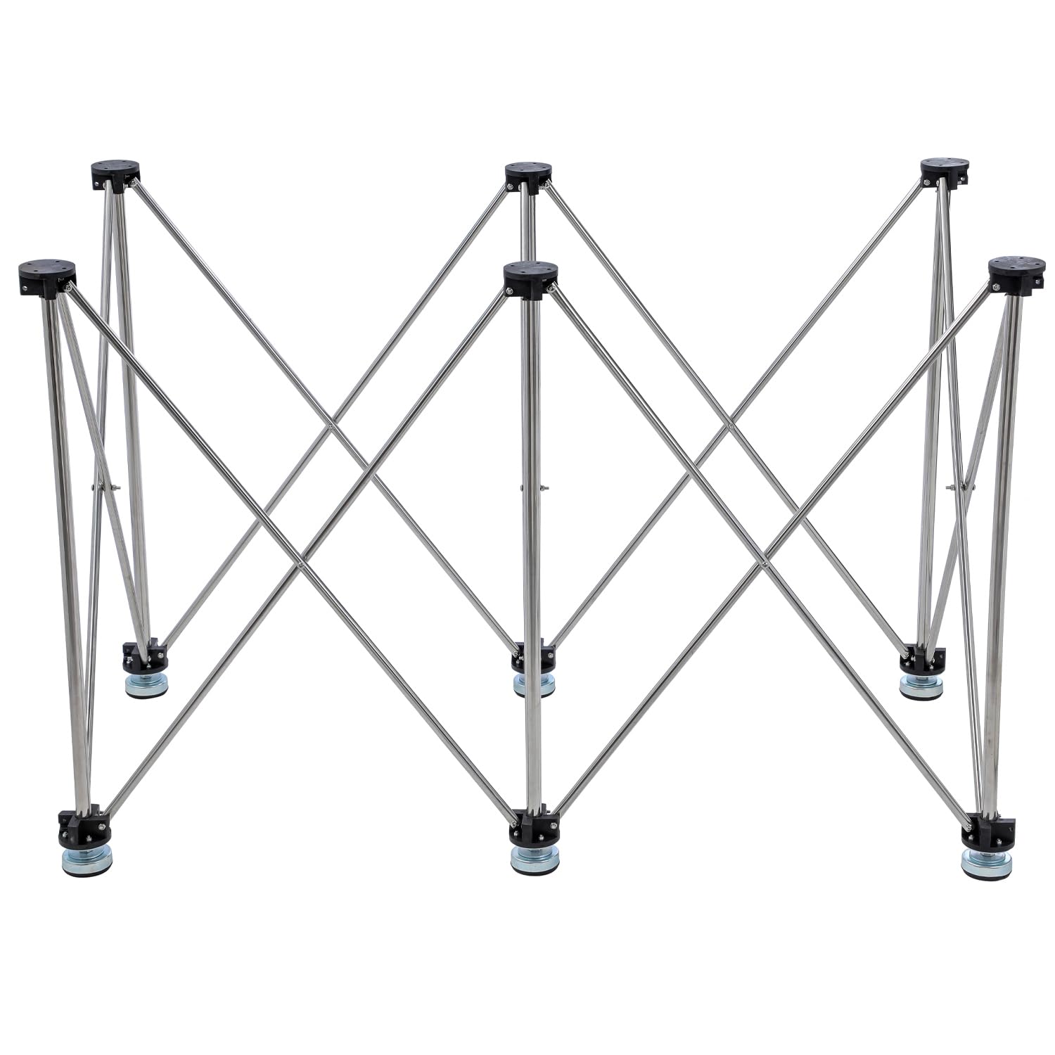 TOPWAY Banco da lavoro pieghevole portatile telescopico 117 x 62 x 82 cm, capacità di carico 700 kg, in acciaio inox, altezza regolabile, piano di lavoro in legno, piano di lavoro per costruzione di