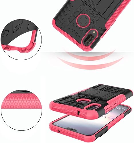 Miniatura 13 de Funda de teléfono para Huawei P20 Pro con protector de pantalla de vidrio templado y soporte soporte rígido híbrido protector accesorios para celda