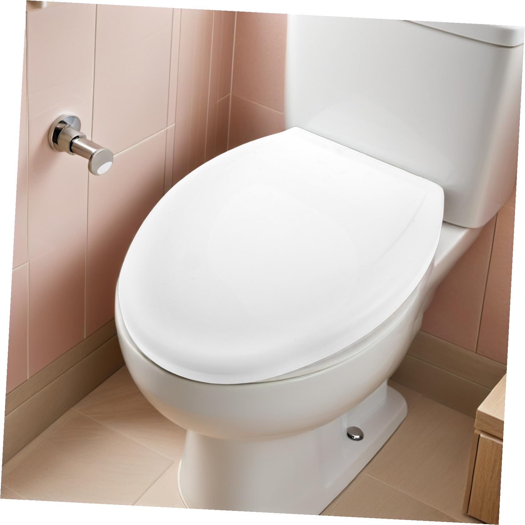 Asiento de Inodoro de Espuma Eva Acolchado y Grueso Cierre Suave y Fácil Instalación para Baño Familiar y Personas Mayores