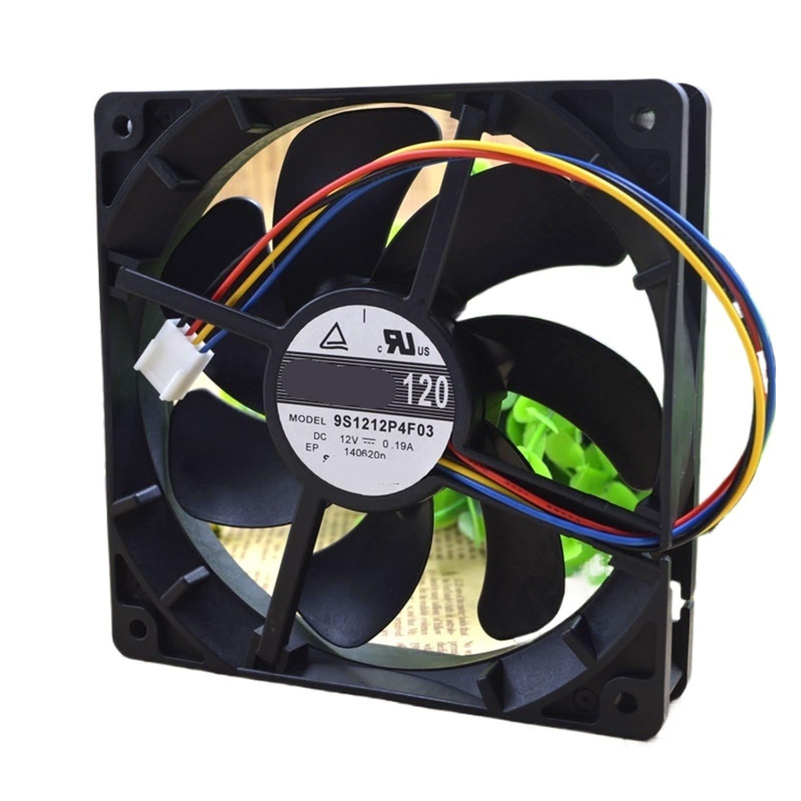 KNIUWMBMH 9S1212P4F03 12V 0.19A 12025 120 * 120 * 25mm 12cm Cooling Fan