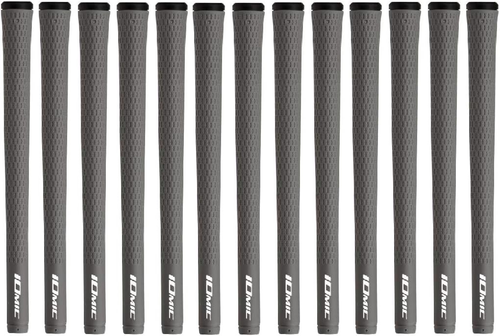 Iomic Sticky Mid Golf Grip Bundle (13 Piece), Platinum Grey