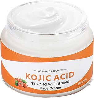 Kojic Acid Face Cream with Arbutin - Skincare Collagen Face Cream - Kojic Acid Skin Lightening Cream for Dark Skin - Moisturizer Hydrate Plump Restore Elasticity - Reduce Dullness Improve Radiance