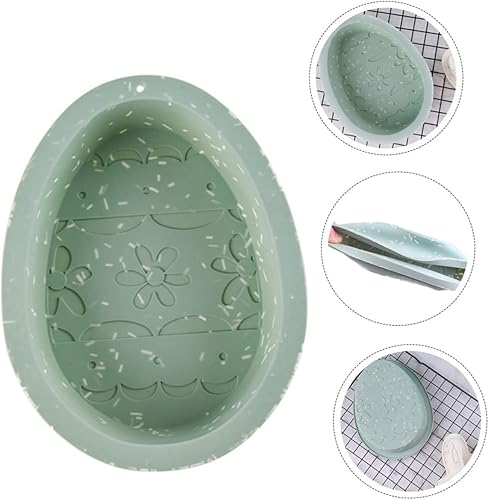 Miniatura 6 de Molde de silicona para huevos de Pascua, molde de silicona para bandeja de hielo, moldes para galletas, moldes lindos, moldes de conejo, moldes de