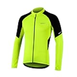 Men's Basic Cycling Jerseys Long Sleeves Bike Bicycle Shirt Zipper Pockets BG012