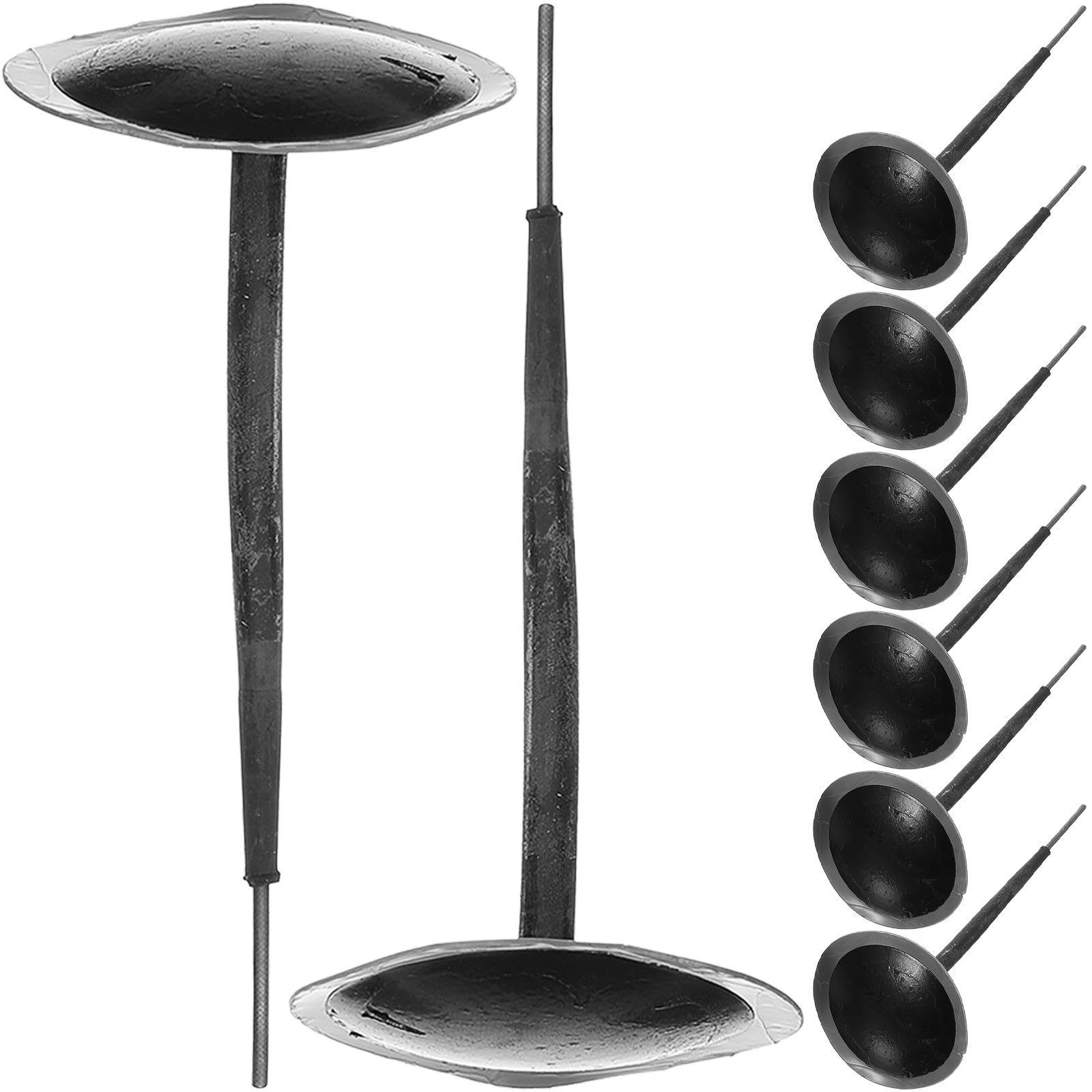 PRETYZOOM Kit Riparazione Pneumatici per Auto 24 Chiodi Fungo da 4,5 Mm, Toppe per Pneumatici Tubeless, Strumento per Riparazione Rapida Adatto a Auto, Moto, Camion e Biciclette