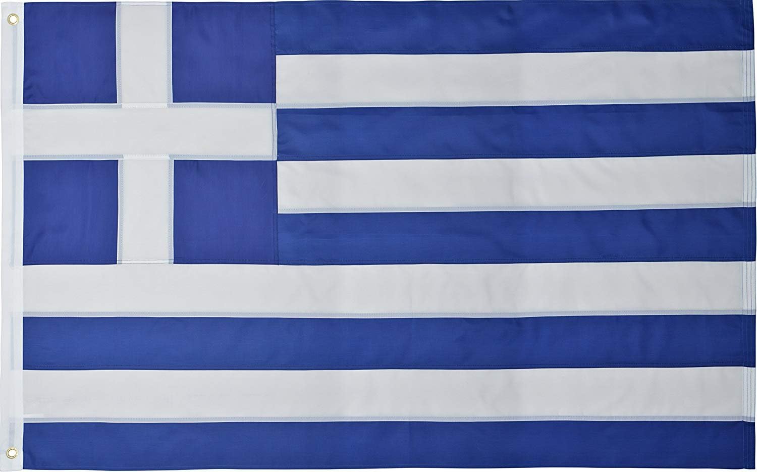 Greece Flag 3' x 5' Ft 210D Nylon Premium Outdoor Greek Flag