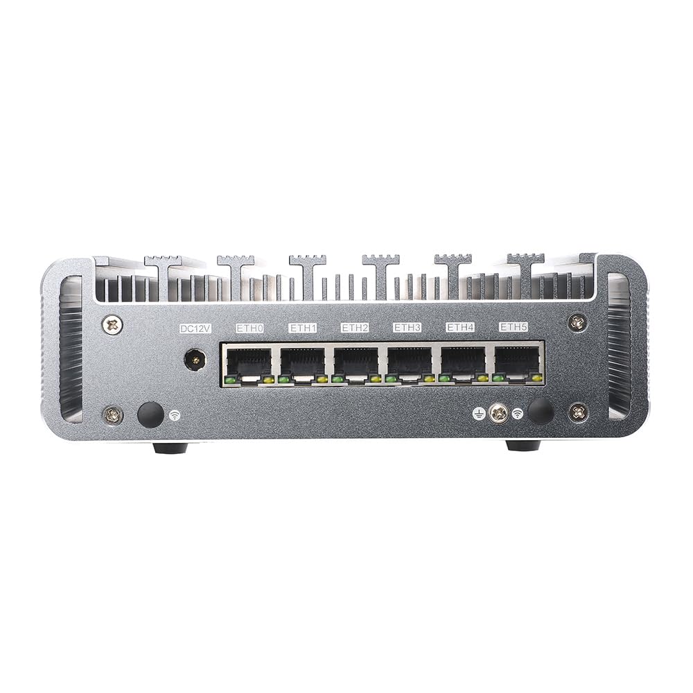 Firewall Hardware, PFSense, Mikrotik, OPNsense, VPN, Network Security Appliance, Router PC, I3 8130U, RS36, 6 x I211 Gigabit Nics, 4 x USB3.0, COM, HDMI, Fanless, 0 RAM, 0 Storage, Barebone No System