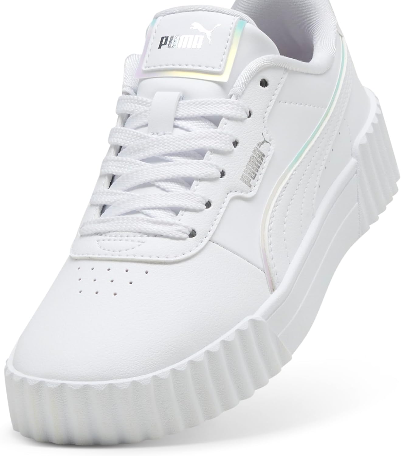 Puma Unisex-Child Carina, Puma White-Puma Silver-Mauve Mist, Big Kid 5.5 - Image 2