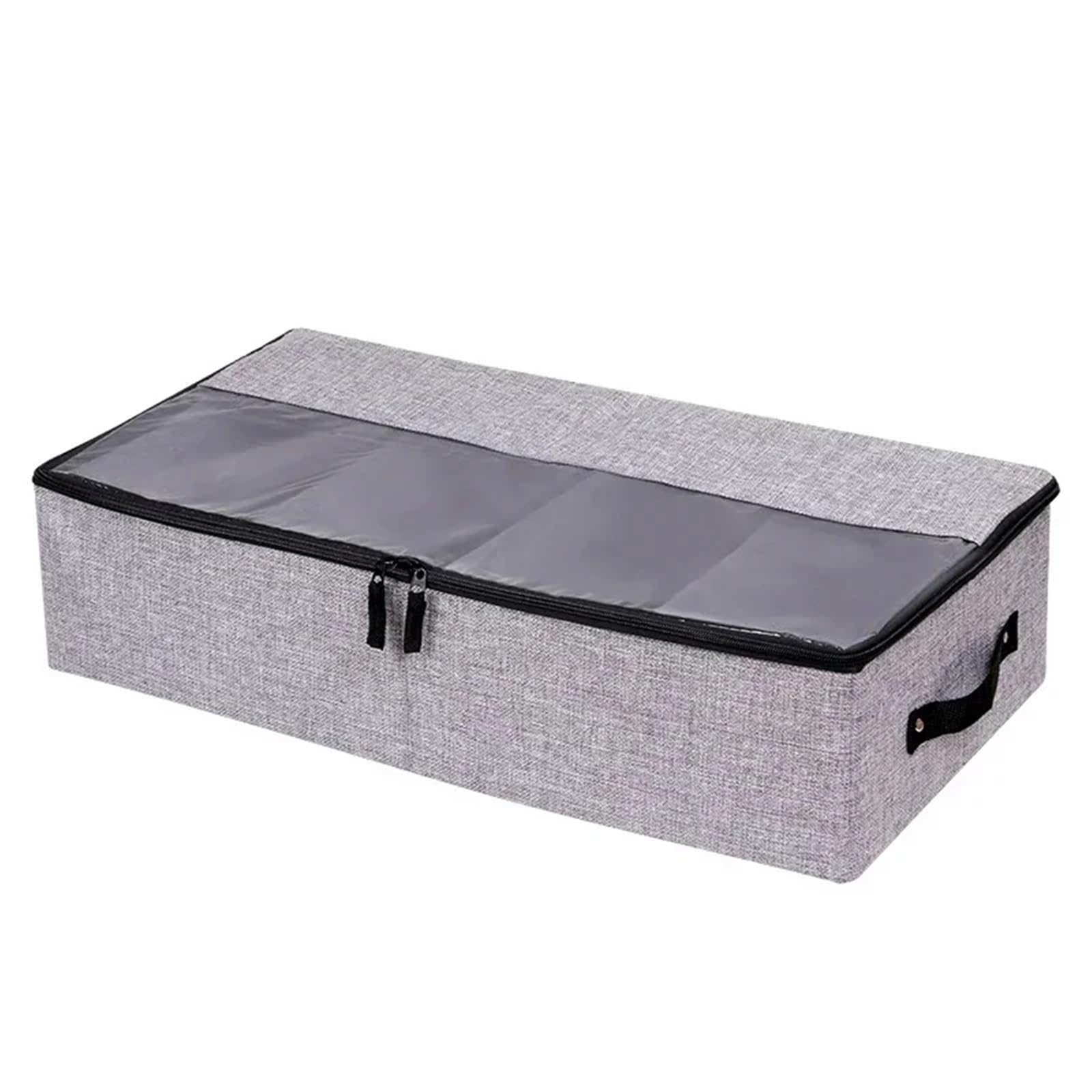 LuoAXINN Underwear Organizer Folding Storage Box Underwear Divider Lidded Closet Organizer Shoes(Darkgray)