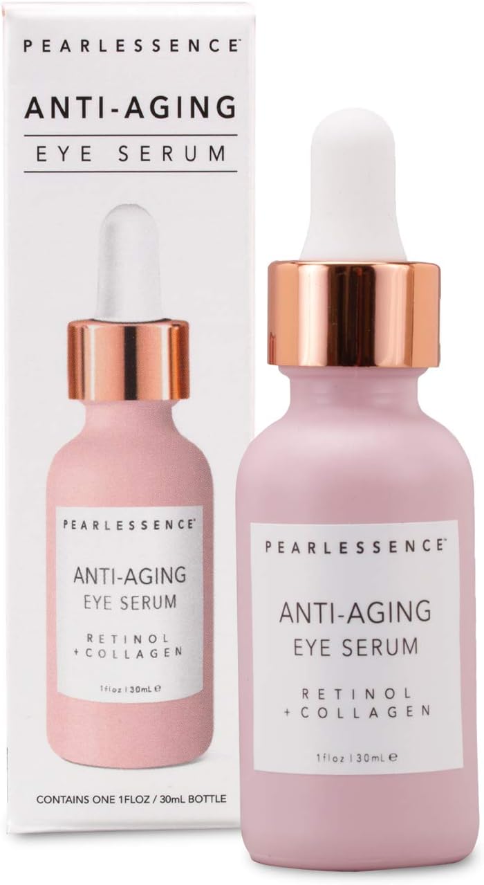 Pearlessence AntiAging Eye Serum (Retinol + Collagen), 1 oz Amazon