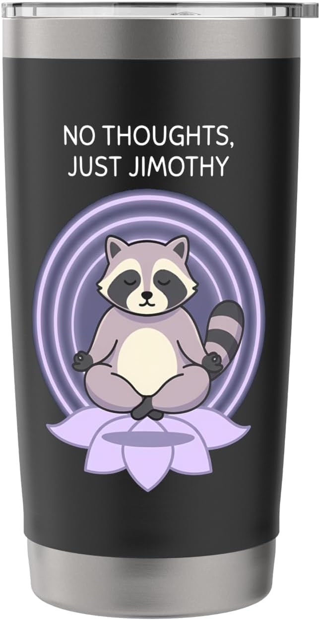 Jimothy raccoon seattle meme viral Stainless Steel Insulated Tumbler image 3