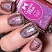 Strawberry Icing - pink holographic topcoat nail polish by Cupcake Polish