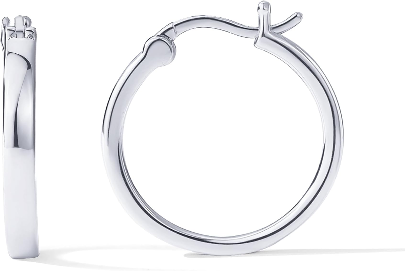 14K Gold Plated 925 Sterling Silver Post Lightweight Hoops | 20mm - 30mm Earring | Gold Hoop Earrings for Women