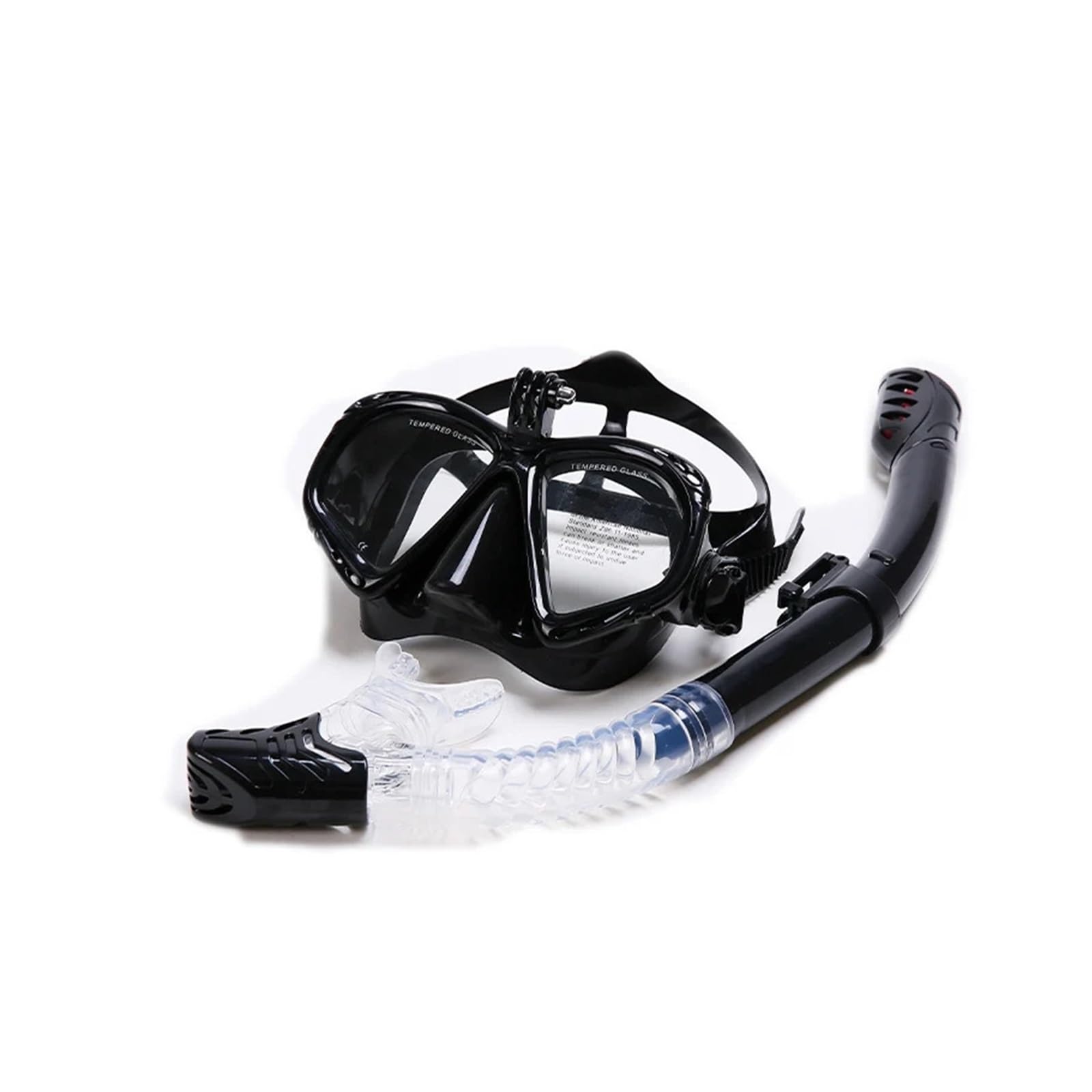 Kit de de Buceo Máscara de Snorkel, Conjunto de Snorkel, máscara de Buceo, Gafas de natación, Snorkel para cámara de Deportes submarinos GoPro Buceo(Plum)