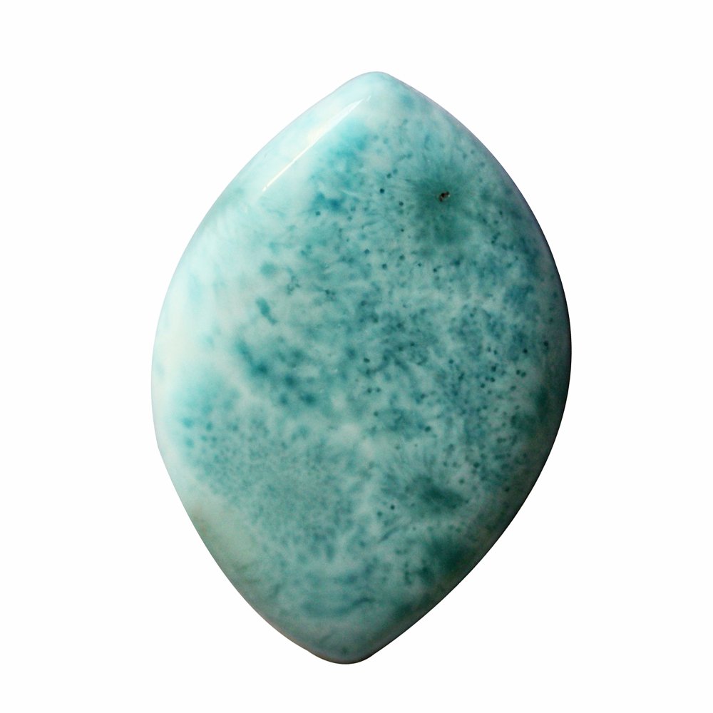ABC Jewelry Mart Beautiful Natural Caribbean Sea Larimar Cabochon, Dominican Republic, Pendant Jewel