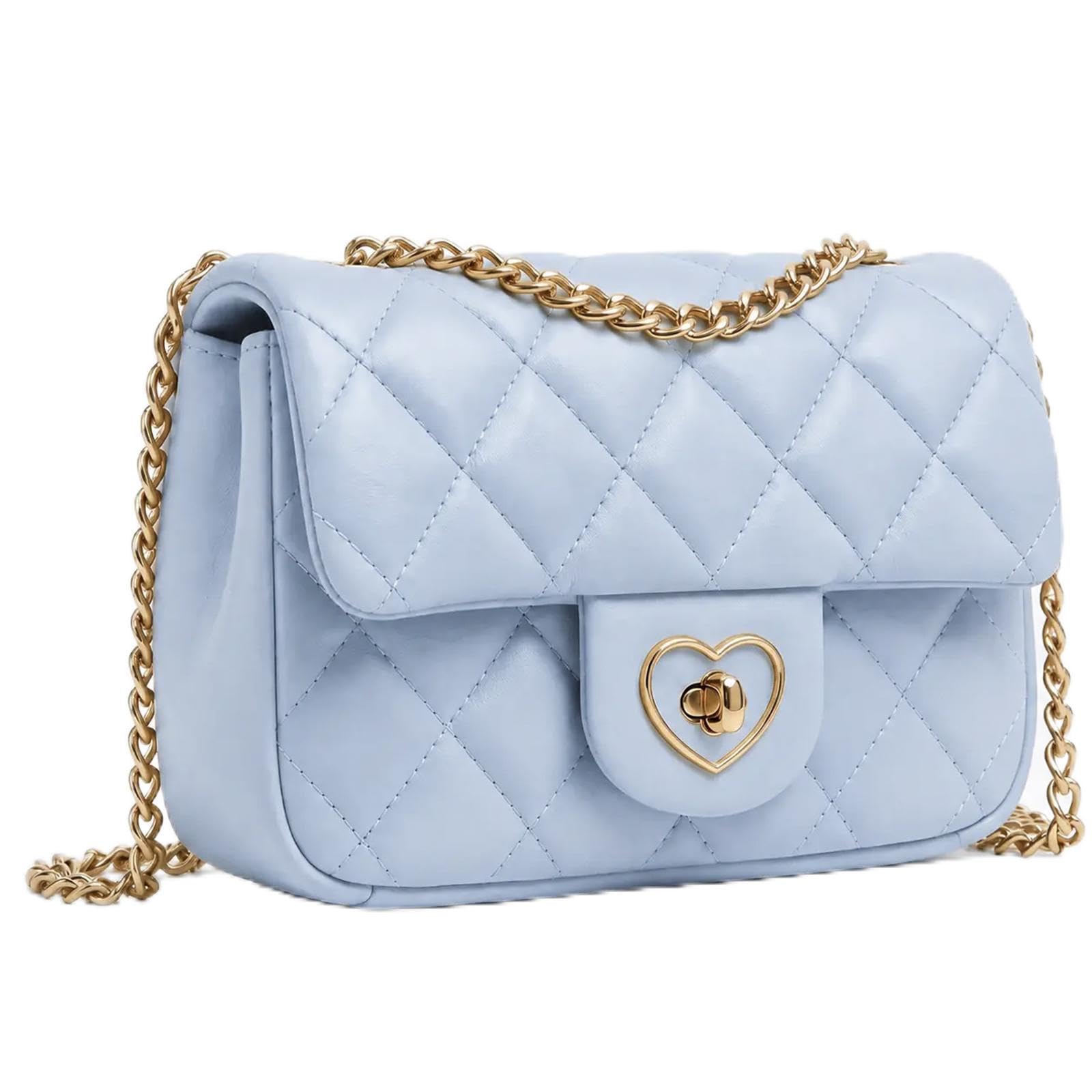 Girls Crossbody Purse, Heart-Shaped Lock, Gift for Teens