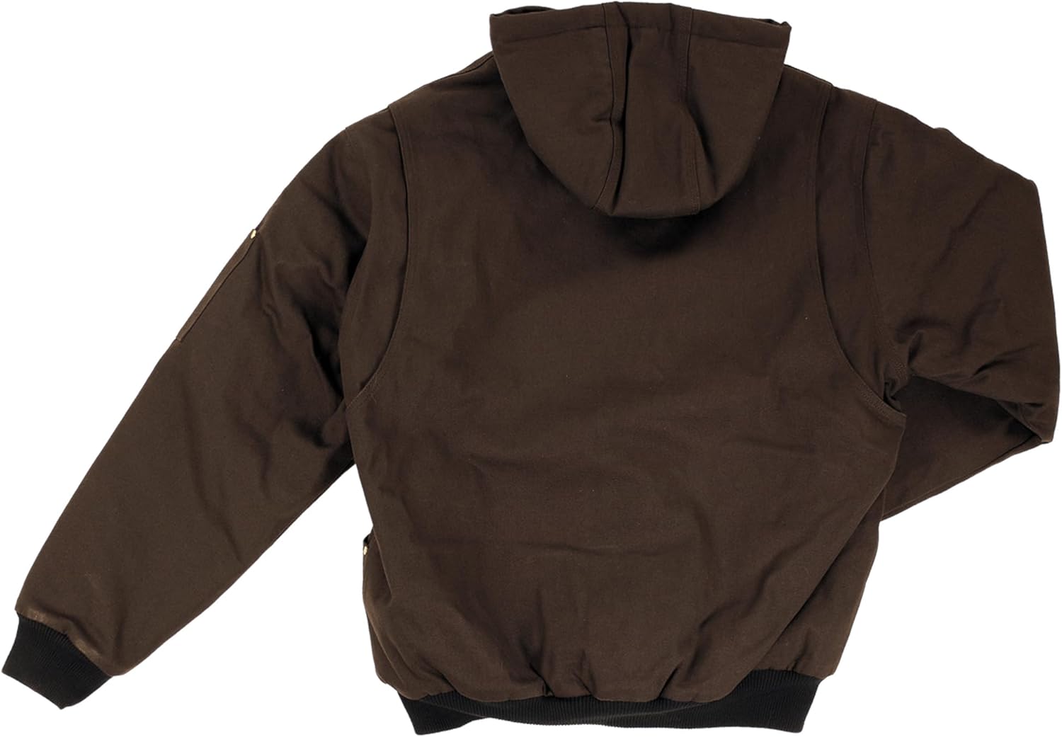 Tough Duck Men's Winter Bomber Jacket - 12 oz Cotton Duck, Insulated, Hooded, Water Repellent, Heavy-Duty Zipper, Sizes S-5XL