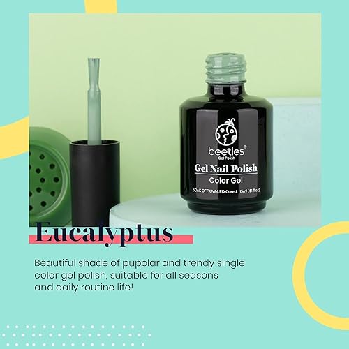 Miniatura 246 de Beetles - Esmalte de uñas en gel de 0.5 onzas fluidas (15ml), curado con lámpara LED, extracción por remojo, para arte de uñas, estética