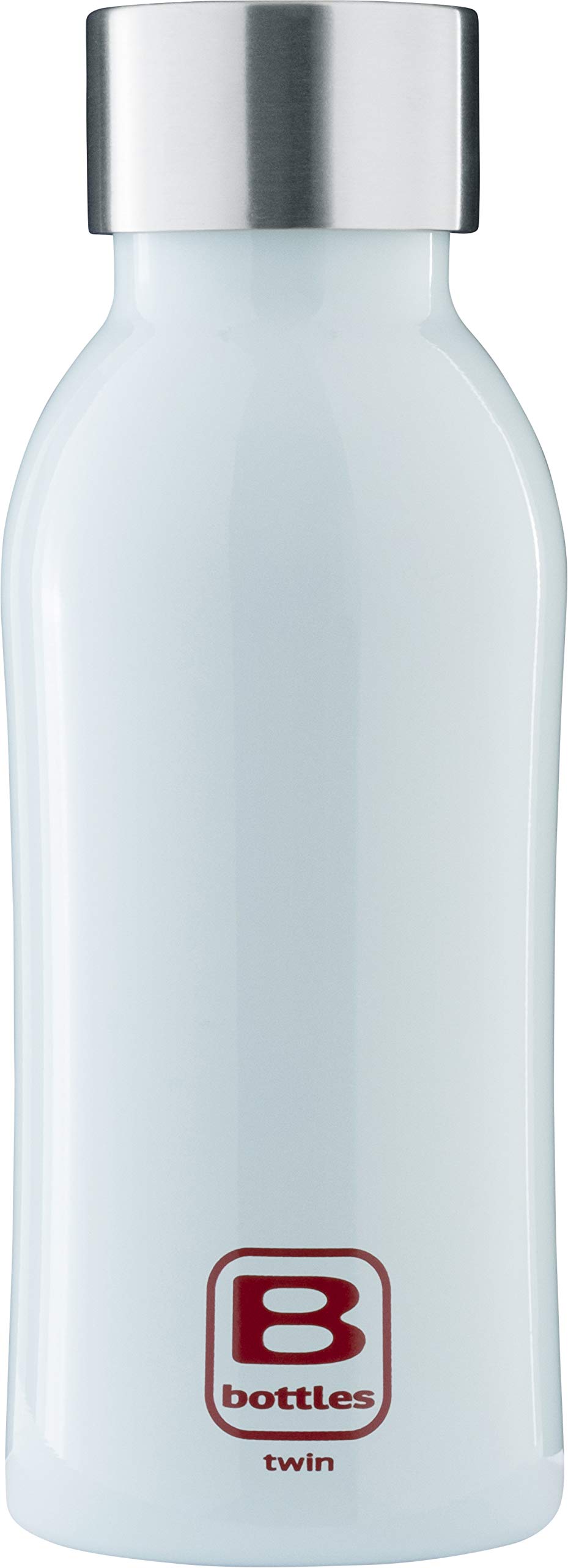 BUGATTI B Bottle podwójna butelka termiczna 350 ml niebieska utrzymuje ciecze gorące dla H12, zimno dla H24 i lód do H36 18/10 butelka fitness ze stali nierdzewnej, ekologiczna i wielokrotnego użytku,