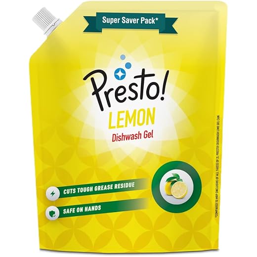 Presto Lemon Dishwashing Gel - Grease Cleaner 2 Litres