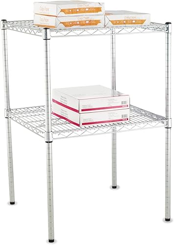 Miniatura 3 de Alera SW59PO36SR - Postes apilables para estanterías de alambre, 36 pulgadas de alto, plateado, paquete de 4