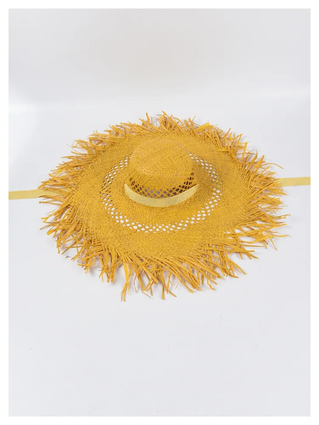 Sonnenhut Strohhut Hut Raffia Strandhüte Mit Großem Rand Für Frauen Mit Breitem Sonnenhut Für Damen Mit Hohlem Atmungsaktivem Strohhut