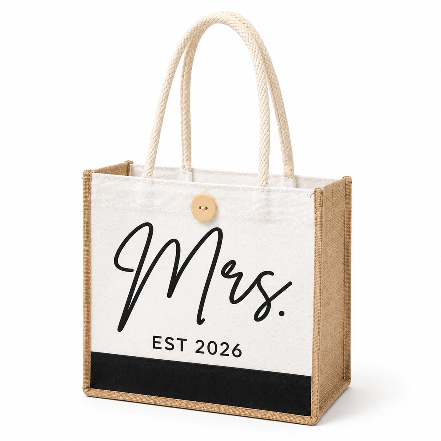 XENOVATE Bride to Be Gifts - 2026 Mrs Tote Bag, Wedding Gift Bag for Bridal Shower Bachelorette Party, Engagement Accessories Gifts