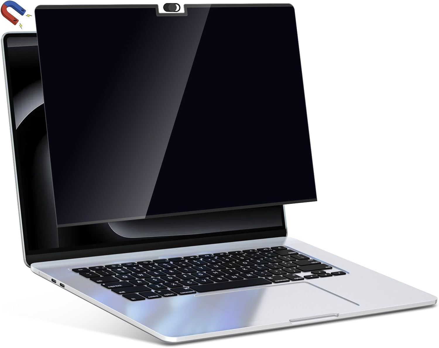 PYS Magnetic Privacy Screen Protector for MacBook Pro 16 Inch (2021-2024,M1,M2,M3,M4,Pro,Max) + Camera Cover Slide 2 Pack – [Matte Anti-Glare] [Reduces Blue Light]