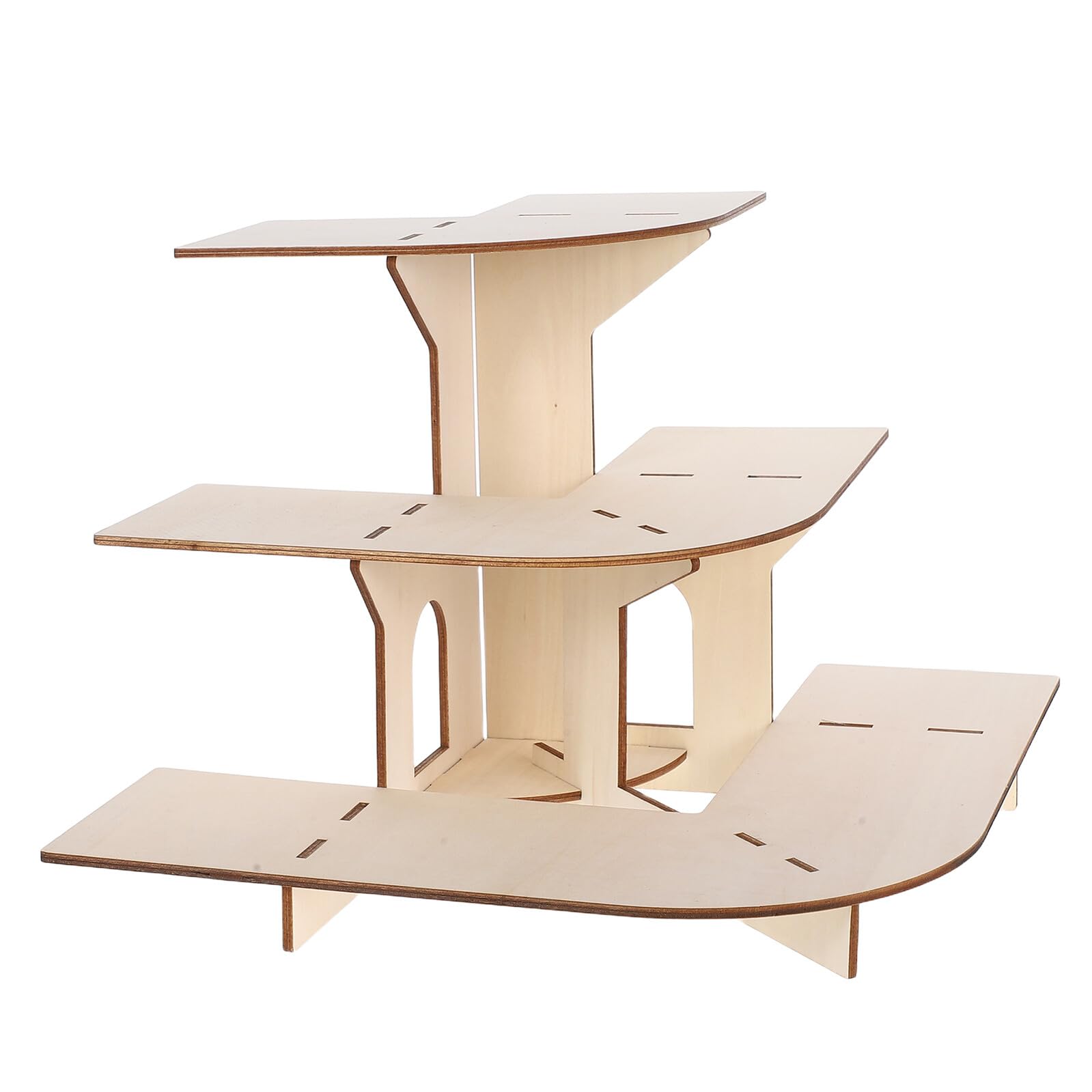 Étagères de présentation en bois Baluue pour stand d'artisanat et buffet de fête