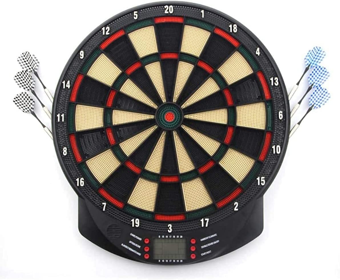 Electronic Dart Board Classic Darts for 8 Players Darts Game with LED Display Up to 26 Games Plenty of Variations/Dartboard with 6 Soft Darts