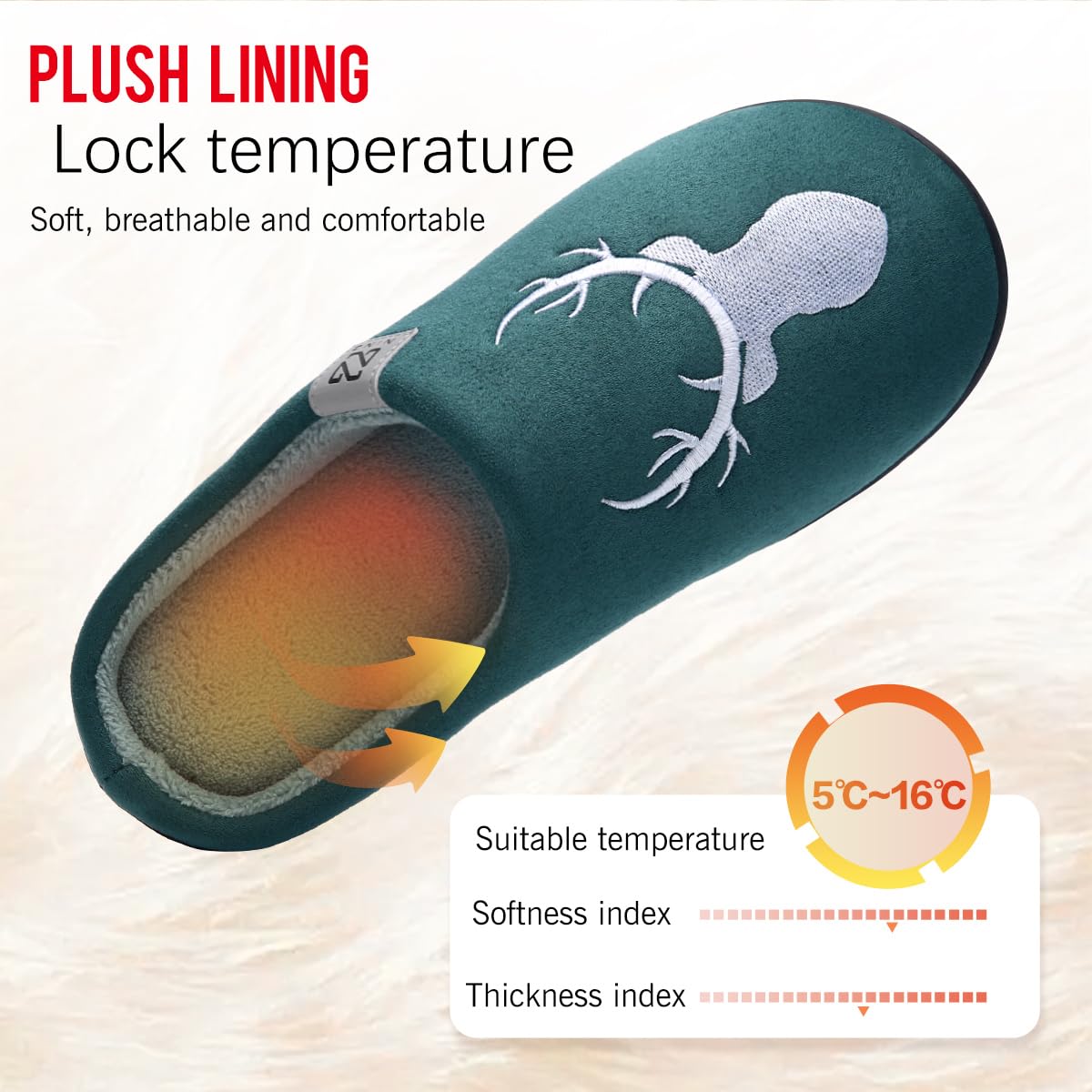 WateLves Pantofole Uomo Unisex Donna Antiscivolo Scarpe Inverno Peluche Morbido Ciabatte in Memory Foam