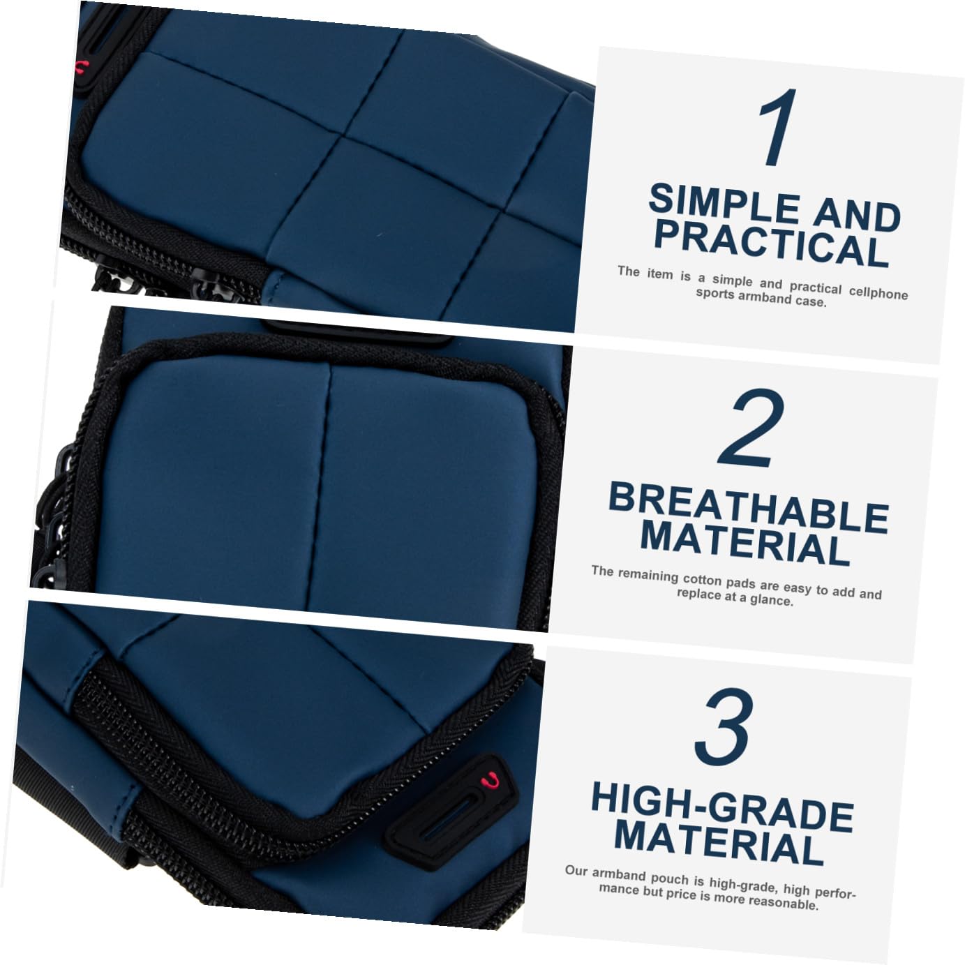 Hemobllo 2pezzi Per Braccio e Traspirante Accessorio e Allenamento Compatibile Smartphone Per Jogging e Attività Outdoor