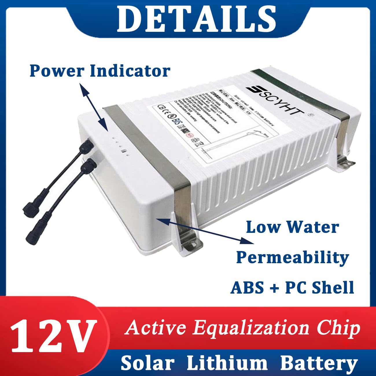 Batería LiFePO4 12 V 18 Ah y 36 Ah Batería de Litio 12 V Baterías solares 30 Ah Baterías Recargables para luz Emergencia con Motor 200 W a 550 W y Puerto 2 núcleos,12v24ah 340mm