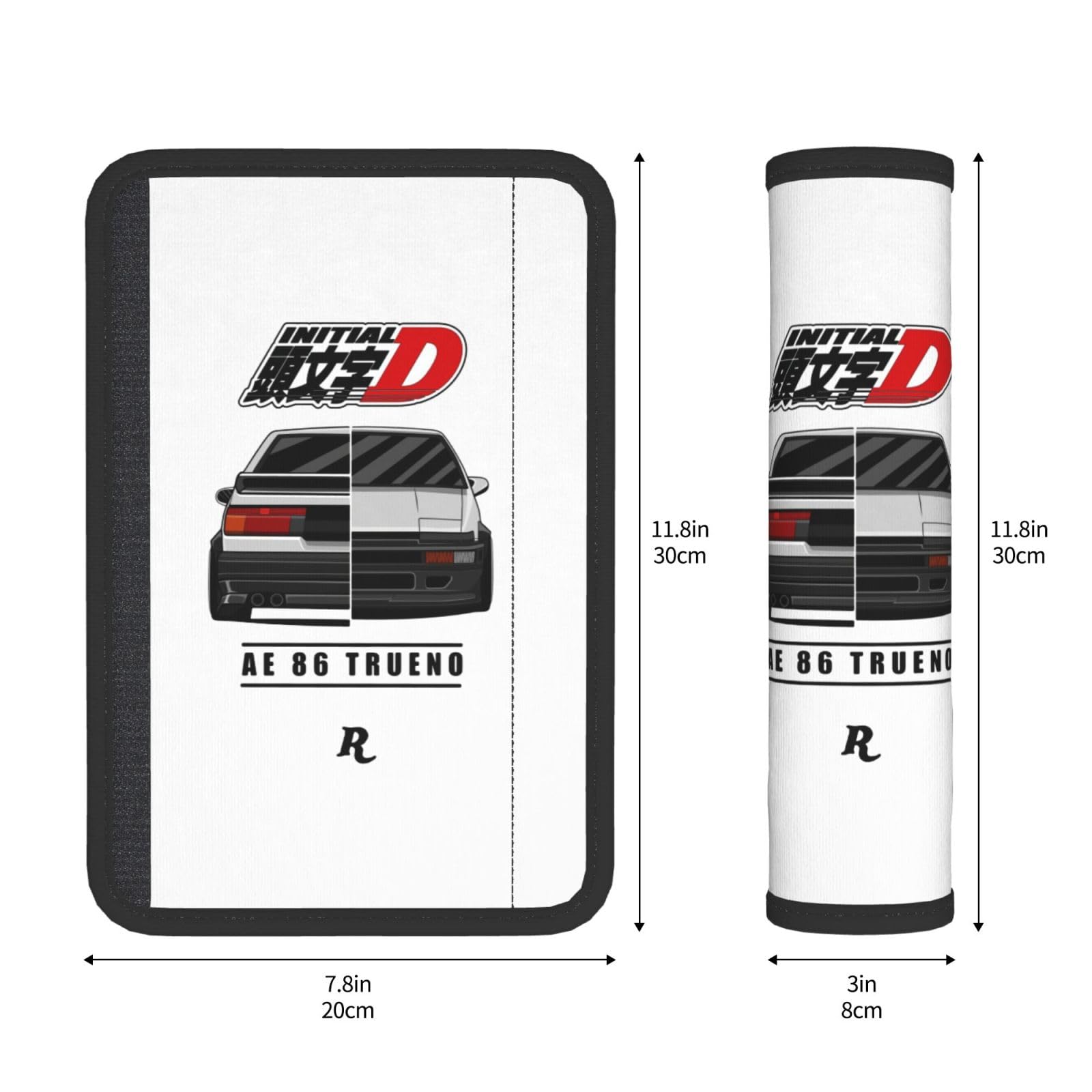 Amazon | シートベルトパッド 頭文字d イニシャル D ae86 ショルダー 