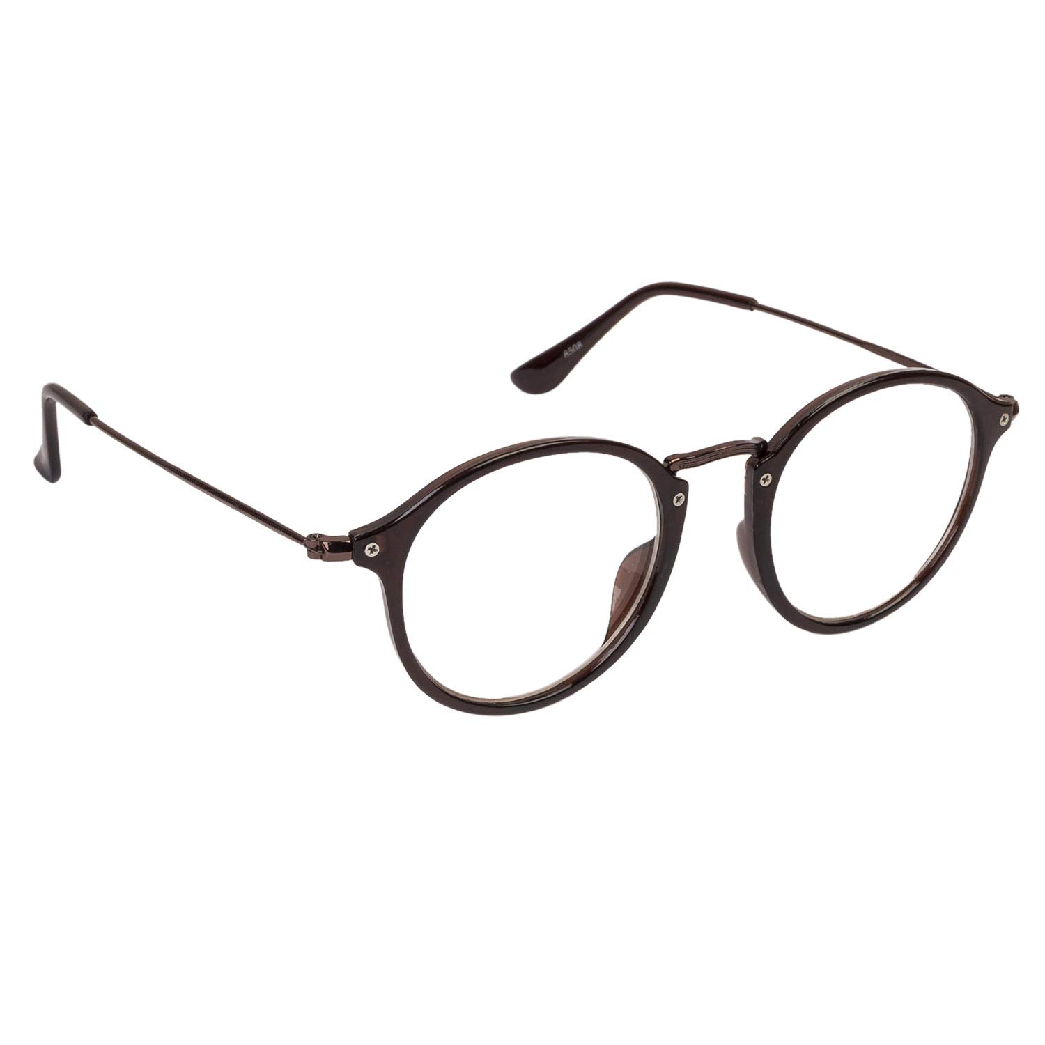 Frame Oval Brown-Transparent UV Protection Sunglasses | Frame For Men & Women [MA-087-S4 ]-image-25