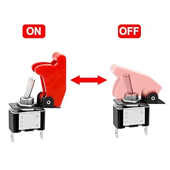 Heschen Metal Toggle Switch SPDT Permanent (switch) ON/OFF/ON 3