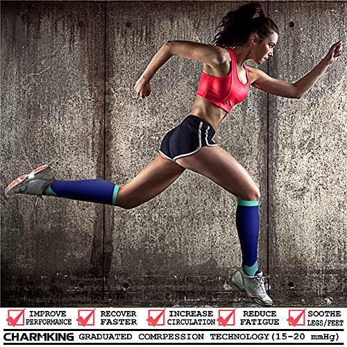 Image of Copper Compression Socks (3 Pairs), 15-20 mmhg is BEST Athletic & Medical for Men & Women, Running, Flight, Travel, Nurses - Boost Performance, Blood Circulation & Recovery
