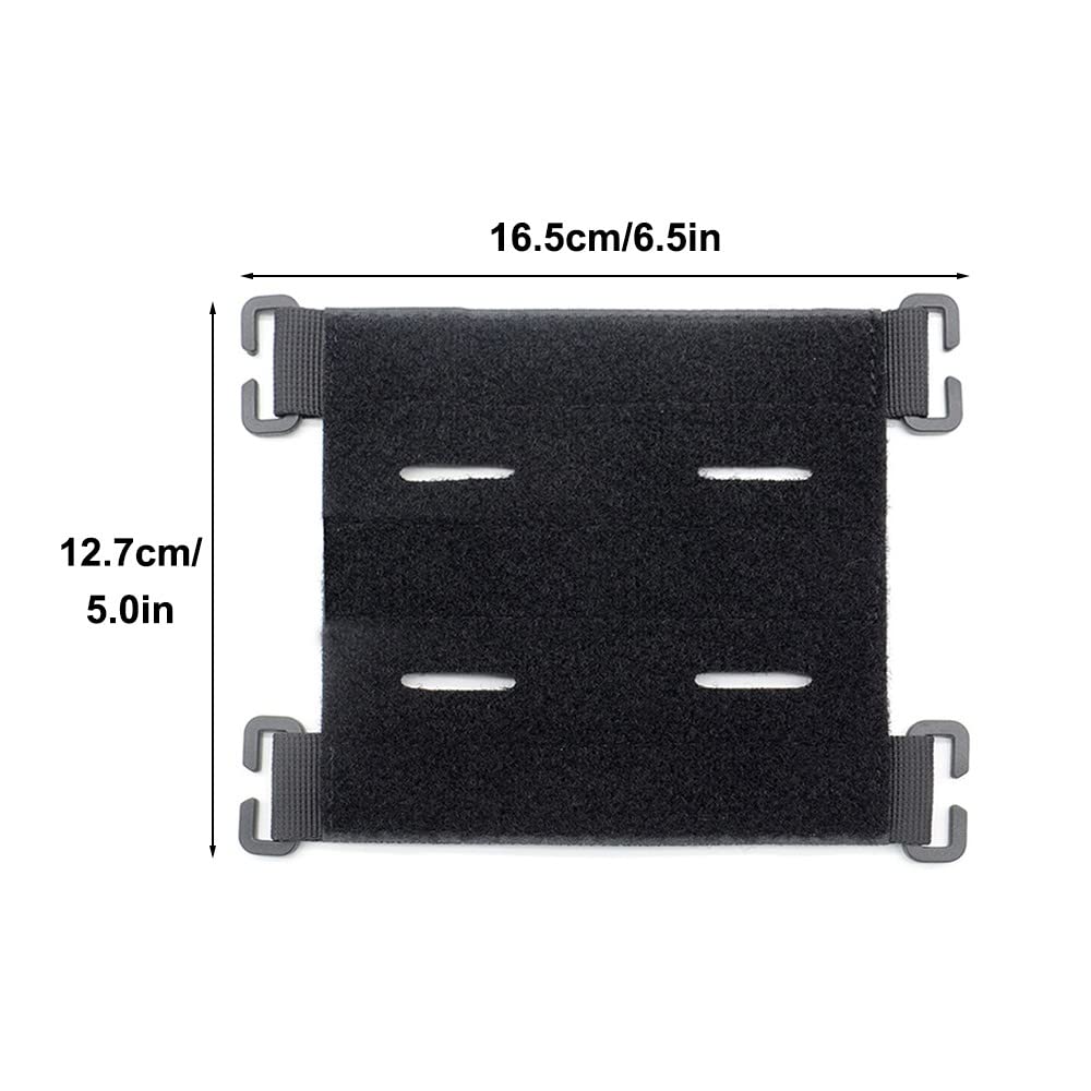 MiOYOOW Panel de parche Molle de 3 uds, accesorio Molle de parches tácticos con lazo de corte para chaleco táctico de mochila al aire libre