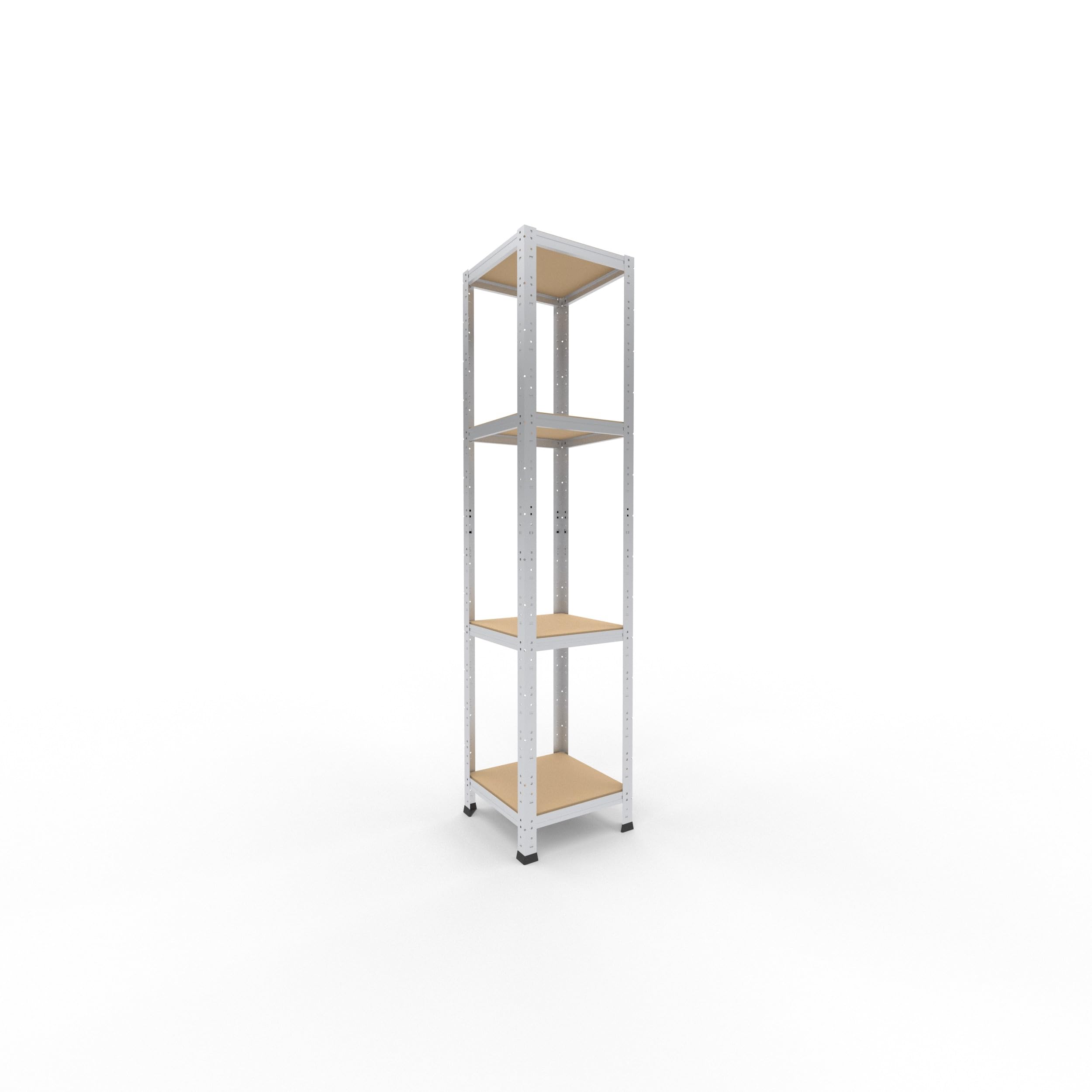 shelfplaza Home 180x40x40 cm Estantería Pesada en galvanizada con 4 baldas y 175 kg de Capacidad de Carga por balda