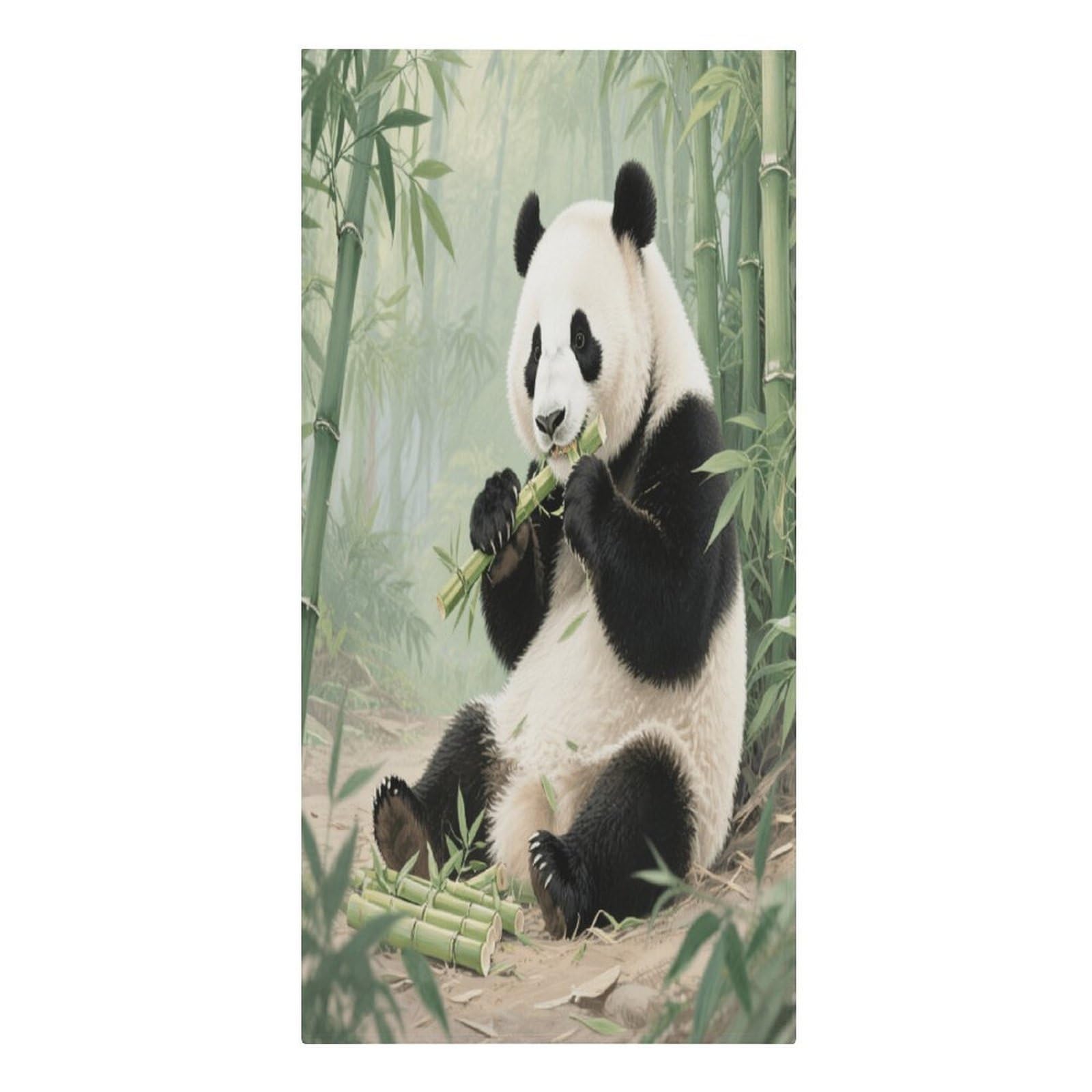 Fekiloot Men's Style Giant Pandas Eating Bamboo Large Beach Towel, Travel Towel For Adults Wo, Pool Towels For Beach, Camping, Swim Pool, Gym, Sports& Yoga 61.4"X30.3"