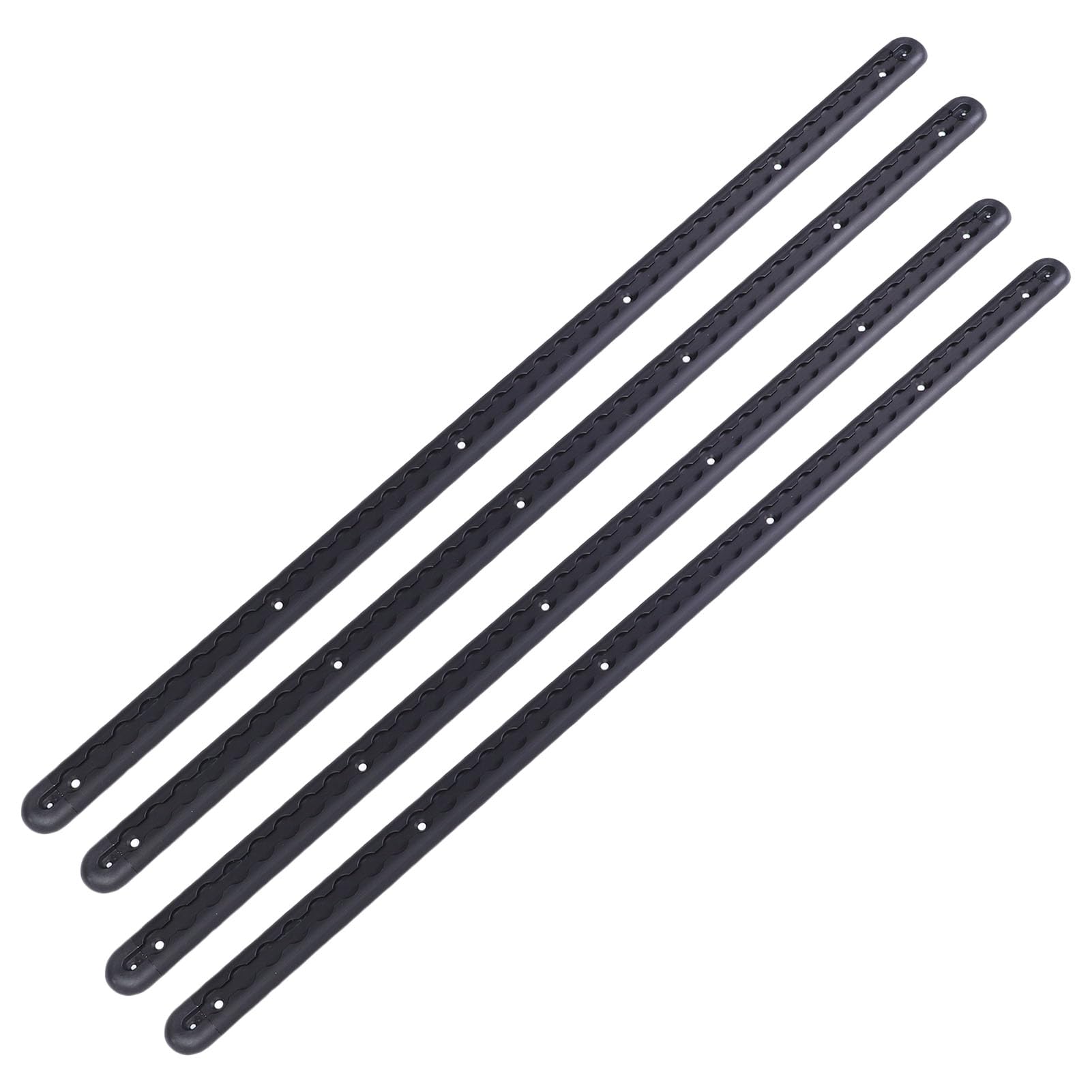 Wytrzymały aluminiowy system mocowania szyny L, 3,2 stopy, z 8 złączkami o-ringowymi do motocykli, ATV, ciągników użytkowych (czarny)