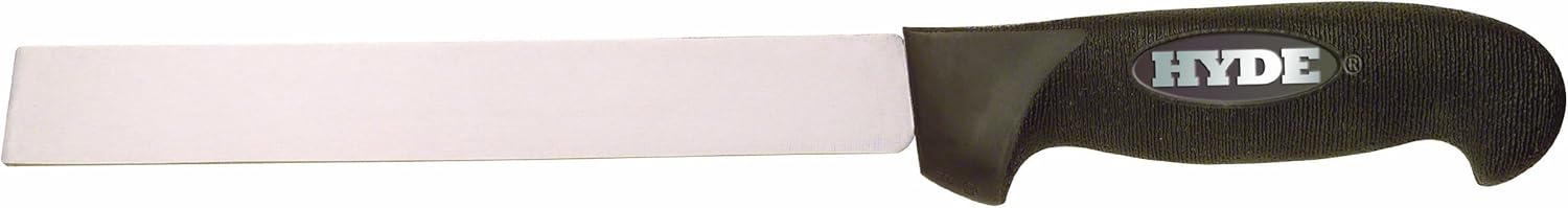 HYDE 60115 15-Gauge Square-Point Knife, 8-inch, Black and Silver